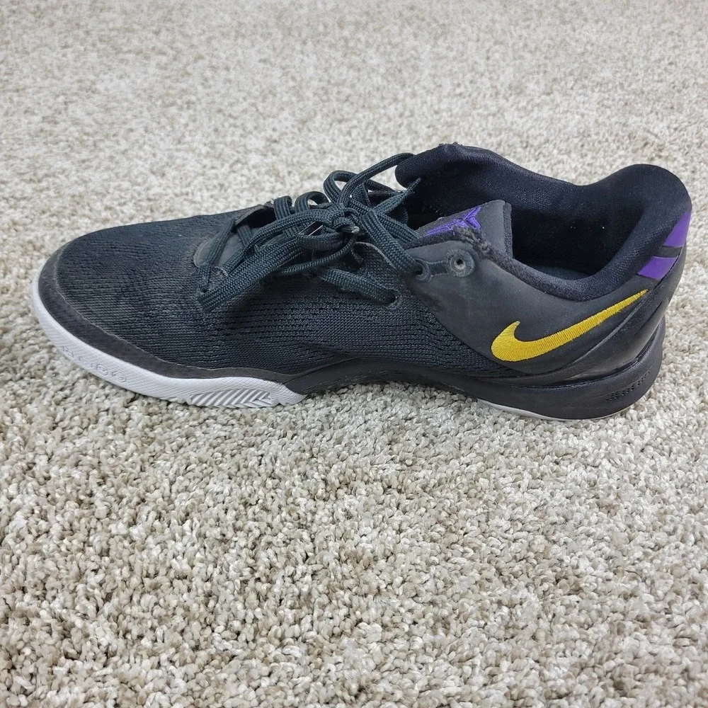 Nike Kobe 8 VIII Protro Lakers Away Size 6Y Black Athletic‎ Basketball Shoes